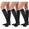 ACTIVA - Pack 3 Gambaletti Donna 140 Denari a Compressione Graduata Classe 1 (16-19 mmHg) - Calze Riposanti Elastiche Made in Italy (Ambra, S)