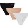 Tommy Hilfiger 3P Brazilian Uw0Uw03871, Costume da Bagno Brasiliano, Donna, Nero (Black/White/Misty Blush), M