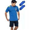 LOTTO homewear Completo Sportivo Uomo Cotone T-Shirt + Pantaloncino + Calzini in OMAGGIO Pigiama Corto Estivo Uomo leggero M L XL 3XL 4XL 5XL Calibrato Taglie Maxi (IT, Testo, 3XL, Regular, Regular, BLUETTE 167)