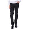 Ciabalù Pantaloni Cotone Caldo Uomo Invernali Eleganti Modello Fustagno vestibilità Regolare Occasioni Formali Quotidiano da Lavoro Ufficio (IT, Numero, 46, Regular, Regular, Nero)
