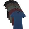 Lower East Basic Rundhals T-Shirts für Herren 3er I 5er I 10er Pack aus 100% Baumwolle in vielen Farben