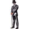 Suitmeister - Skeleton Grunge Black - Halloween Suit for Men In Stylish Print - Set completo: giacca e pantaloni inclusi Skeleton Grunge Black XL