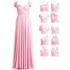 72styles Abito Cerimonia Donna Vestito Elegante Infinity Damigella d'Onore | Multiway Vestiti con Bandeau,Wedding Guest Dress Abiti Lungo