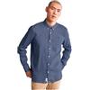 Timberland Camicia da Uomo Slim Fit in Lino Mill River Blu Taglia S Codice TB0A2DC3288