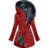 Generico Piumino Donna 100 Grammi Giubbotto Donna Invernale Parka Caldo Giacca Con Cappuccio Imbottito Cappotto Ispessito Giacche Media Lugghezza Giacche Antivento Impermeabile Giaccone Con Zip E Tasche
