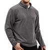 Suwangi Felpa Pile Giacca Uomo Maniche Lunghe Inverno Calda 1/4 Zip Sweat | Collo a Lupetto,Classica,Sweatshirt