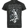 AC/DC Bonfire Uomo T-Shirt Grigio 100% Cotone Regular