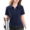 New front Polo Maniche Corte Donna Polo T Shirt Donna Manica Corta da Donna Maglietta Estiva da Donna Maglietta Polo Donna vestibilità Classica Donna Cotone Confortevole e Traspirante