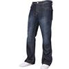 APT - Jeans da uomo, Basic Bootcut, gamba larga svasata, in denim - Varie taglie e colori disponibili, Lavaggio scuro , W44 / L32