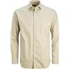 Jack & Jones Camicia da Uomo Slim Fit, Pure Cashmere/Fit: Slim Fit, L