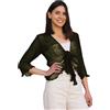 creazioni unique Cardigan Donna Primaverile Estivo Cardigan Donna Elegante in Rete di Viscosa Termica con Essenza di Fiore di Ciliegio (Nero Oro)
