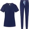 B-well NAOMI Divisa Sanitaria Donna Elastica | Uniforme Sanitaria Donna | Set con Casacca e Pantaloni Stile Jogger| Divise Sanitarie | con Spandex