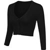 Aottori Coprispalle Donna Maniche Lunghe Nero EleganteL