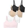 SALIA GIRL Reggiseni Sportivi con Imbottitura Fissa Morbida per Ragazze, Senza Cuciture, Ideali per Adolescenti dai 10 ai 14 Anni, con Spalline Regolabili