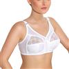 Jarpol 5777 Reggiseno Non Imbottito Monocolorato Pizzo Floreale Senza Ferretti - Fabbricato In UE, Bianco,3B