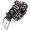 Navigare CINTURA UOMO e DONNA Cintura Uomo Senza Buchi, Modello Intrecciato Elasticizzato - Regolazione Continua E Comfort Quotidiano - Perfetta Per Look Casual.