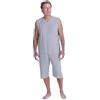 FERRUCCI COMFORT Pigiama Sanitario tutone Smanicato Estivo con Pantalone Corto - 9008/7 - Adatto agli Anziani - Realizzato in Italia