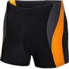 Ladeheid Costume da Bagno da Uomo Corto, Costume da Bagno da Uomo per la Spiaggia e la Piscina, Confortevole e Confortevole ENG LA40-255, Nero/Grafite/Arancione, XXL