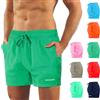 sesto senso Pantaloncini da Bagno da Uomo Verde Corto Colori alla Moda Fodera Interna Short da Spiaggia SZ2403 3XL Green