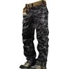 TDEOK Pantaloncini cargo da uomo Baggy Outdoor - Pantaloni da trekking da uomo estivi lunghi in cotone con 8 tasche, camouflage, traspiranti, pantaloni da escursionismo con gamba larga, pantaloni tattici da