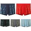XYNM Boxer Uomo Short da Pugile Maschili A Vita Alta Cotone in Traspirato Grasso Stampato Grasso-Colore Casuale-5xl (170-200 Catties)-5pcs