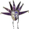 Lggwunsi Maschera Arlecchino - Maschera Veneziana per Uomo Danna Parete Decorazione Maschere Veneziana Coppia per Mardi Gras Feste, Cosplay, Maschere Anonime