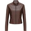 Peuignao Giubbotto Pelle Donna Giubbino Ecopelle Giacca Ecopelle Giubbotto Similpelle Biker Giubbini Moto Leather Jacket Giacche Finta Pelle Pu Bikers Giacca Chiodo Giubbotti Moto Donna Primavera