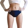 eMMe SQUARE Set 3 Slip Donna in Microfibra Vita Media, Mutande Classiche Senza Cuciture, Made in Italy (IT, Testo, L, XL, Regular, Regular, Blu)