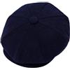 ZRWASKA® Cappellini piatti da uomo UK 8 pannelli Peaky Flat Baker Boy Cappelli in lana - Gatsby Tweed Tessuto di lana stile Newsboy Donna Baker 1920s Cappello piatto da uomo tinta unita a spina di