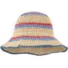 Meliyya Cappello di paglia da donna, pieghevole, regolabile, estivo, in paglia, con fiori, da spiaggia, a tesa larga, Taglia unica