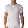 Intimitaly Baci & Abbracci ® Set 3 Magliette Intime Uomo Cotone Elasticizzato Girocollo T Shirt Finissima Cuciture Piatte Intimo Maglietta Uomo Nera Bianca e Colorata BATS400 (XL, 3 Bianche)