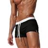 TMEOG Costume Uomo Mare Costumi da Bagno Piscina Nuoto, Pantaloncini Uomo Sportivi Palestra Running Pantaloni Corti Estivi Calzoncini Corsa Surf con Tasca a Cerniera(Nero,L)