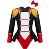 Lejafay Costume Da Ballo Balletto Per Bambina Body Manica Lunga Costume Da Ginnastica Ritmica Circo Maestro Direttore Del Circo Travestimento Ballerina Nero 11-12 anni