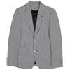 Qrkoda Uomo Blazer Pied-de-Poule Giacca da Abito Monopetto con Bottoni e Risvolto a tacche per Casual/Quotidiano