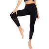 Invertika Legging Snellente Sportswear Leggings Donna in Microfibra Nero Anticellulite - Modellante - Contenitivo - Termico Vita Alta Made in Italy_M/L
