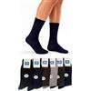 DAC calze corte uomo al polpaccio 100% filo scozia - scatola 6 Paia - eleganti tinta unita - rinforzate con punta rimagliata piatta - scuri o chiari (IT, Numero, 43, 46, Regular, Corto, colori scuri)