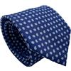CARACCIOLO Cravatta uomo Sartoriale in seta - Squisita fattura ed elegante varietà (GOCCIA BLU)