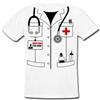 Gattablu T-Shirt Uomo Camice da Dottore Personalizzata con Il Tuo Nome, Idea Divertente Costume Carnevale, Regalo per Medico o Laurea per Studente di Medicina!