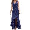 Dasongff Abito da sera lungo da donna, abiti da cocktail, sexy, senza maniche, maxi abito con scollo a V, con spalline eleganti, con spacco alto, aderente, per ballo di fine anno, matrimoni, feste, gala