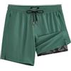 maamgic Costume Uomo Mare 4-Way Stretch Vintage Elastico Asciugatura Rapida Costume da Bagno con Fodera Rete e 3 Tasche