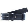 JAGUAR Cintura Uomo Pelle Nera Regolabile con Fibbia in Nickel Satinato, Cinta Firmata ed Elegante, Perfetta come Regalo Compleanno Uomo, Accessori Uomo 100% Made in Italy (Taglia 100) Blu