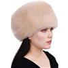 Wokuaile Cappello Colbacco Invernale Donna Cappello in Pelliccia Sintetica Stile Cosacco Russo Cachi Chiaro