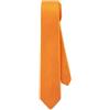 TigerTie - cravatta stretta di seta - arancione argento a pois - Cravatta in seta