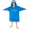 Sonic The Hedgehog Felpa Bambino - Felpa Oversize Coperta con Maniche e con Cappuccio in Pile Taglia Unica Regali per Gamer (Blu 3D)