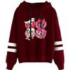 LKY STAR Hazbin Hotel Sweatshirt Angel Dust/Charlie/Lucifer Felpa con Cappuccio Anime Hoodie per Uomo Donna Streetwear