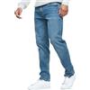 Indicode Uomini INSantino Jeans Pants | Pantaloni Jeans in 99% Cotone con 5 Tasche Medium Dark Cloud 38/32