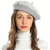 ZLYC Donna Lana Basco Scozzese Stile Francese Berretto