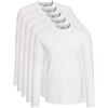 Lower East LE133, Maglietta a Maniche Lunghe Uomo, Bianco, XL
