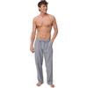 DANISH ENDURANCE Pantaloni Pigiama 100% Cotone, Linee Navy, S