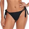 RELLECIGA Moda Mare Donna Slip Bikini Tanga Regolabile Lacci Thong Bottom
